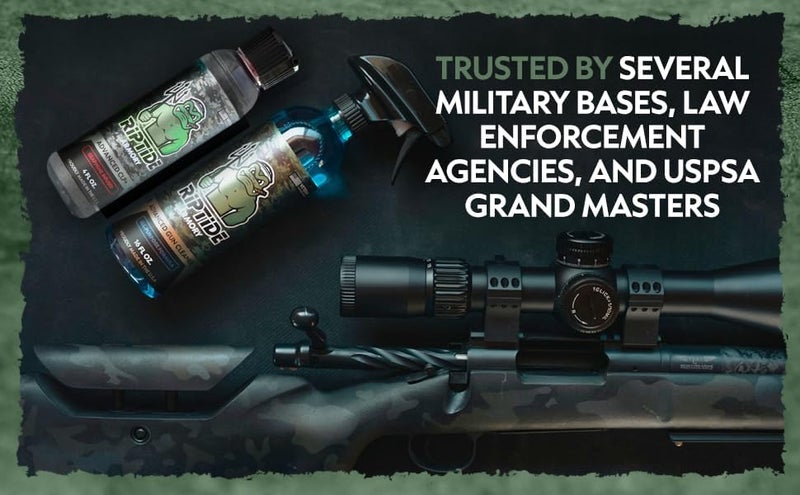Riptide Armory Advanced Gun Cleaner & CLP+ Graphene 2 Step Kit - Clean, Lube, Protect Long-Lasting Formula - Nano Coat Technology - Veteran Founded & Formulated by Former US Navy Seal - Image 5